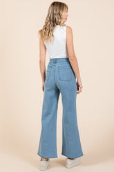 Mittoshop High Waist Wide Leg Jeans - Comfortable & Stylish Denim for Every Occasion